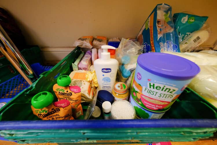 Trussell Trust food bank at Queens road Baptist church in Coventry