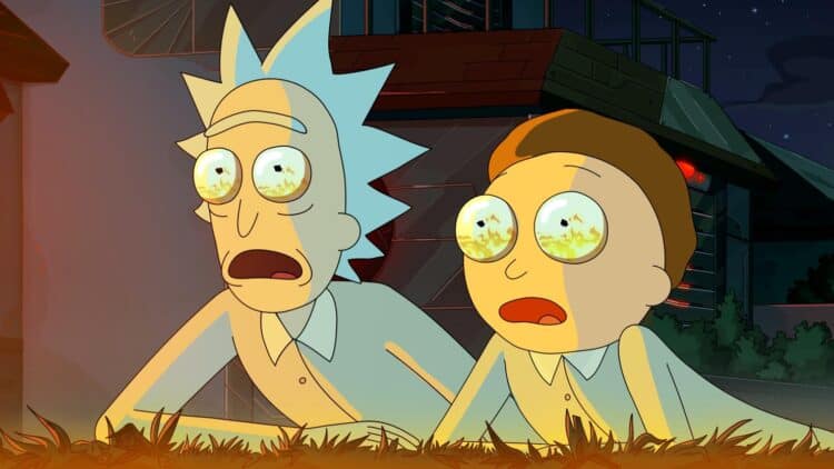 A scene from season 6 of RICK AND MORTY.