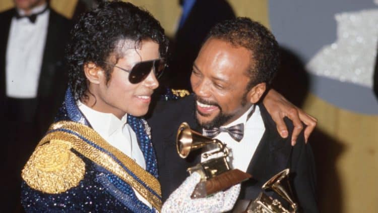 Michael Jackson and Quincy Jones. Pic: Ralph Dominguez/MediaPunch /IPX/AP